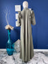 Olive Front open Maxi Abaya