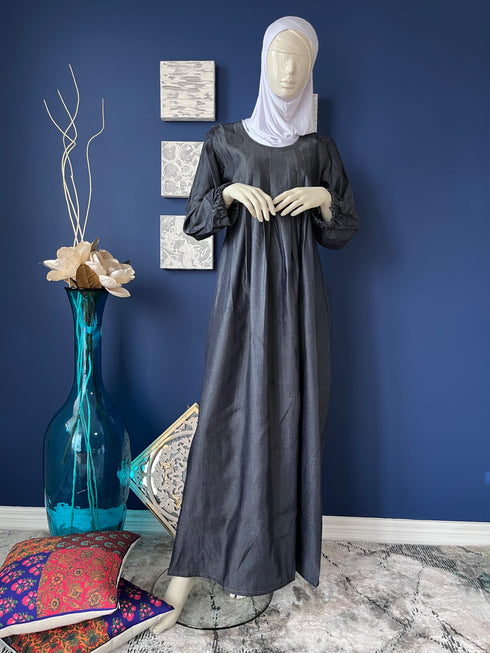 Flared Denim Abaya