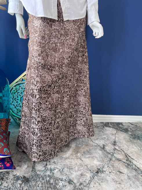 Elegant Everyday long Skirt in Brown