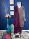 Mauve with Contrast Dupatta fully embroidered Three piece