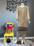 Ivory Chiffon Full Embroidered with Contrast Dupatta Three Piece