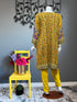 Yellow Chickankari Three piece