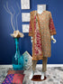 Light Brown Chickankari Three Piece