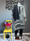 Black and Gray Embroidered Three Piece