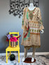 Beige and Gold with Chickankari Three Piece