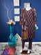 Plum Chikankari Three Piece