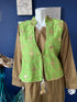Olive Three piece with embroidered koti