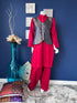 Hot pink Three piece with Koti