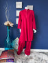 Hot pink Three piece with Koti