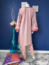 Mirror work Tea Pink Three Piece