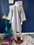Light Gray Lace detailing Kurti with pants