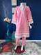 Pink Lace detailing kurti with pants