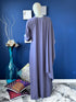 Flared Abaya with embroidered bunch