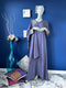 Flared Abaya with embroidered bunch