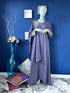 Flared Abaya with embroidered bunch