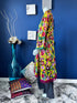 Yellow Printed Pishwaz style Kurti