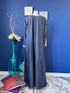 Denim Abaya with zipper neckline