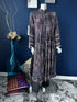Blue Printed Pishwaz Kurti