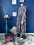 Blue Printed Pishwaz Kurti