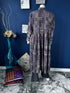 Blue Printed Pishwaz Kurti