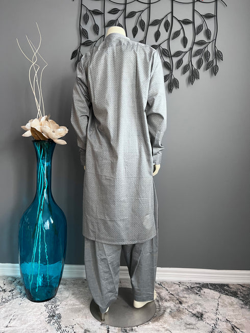 Gray Men's Shalwar Qameez