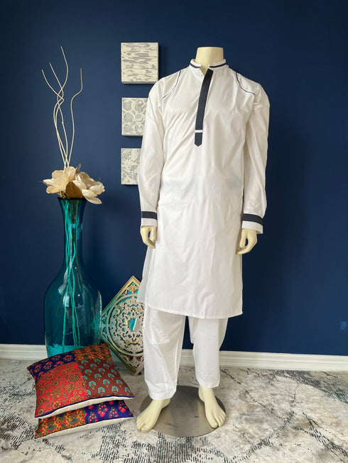 Off-White Men's Qameez Shalwar