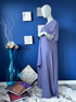 Flared Abaya with embroidered bunch